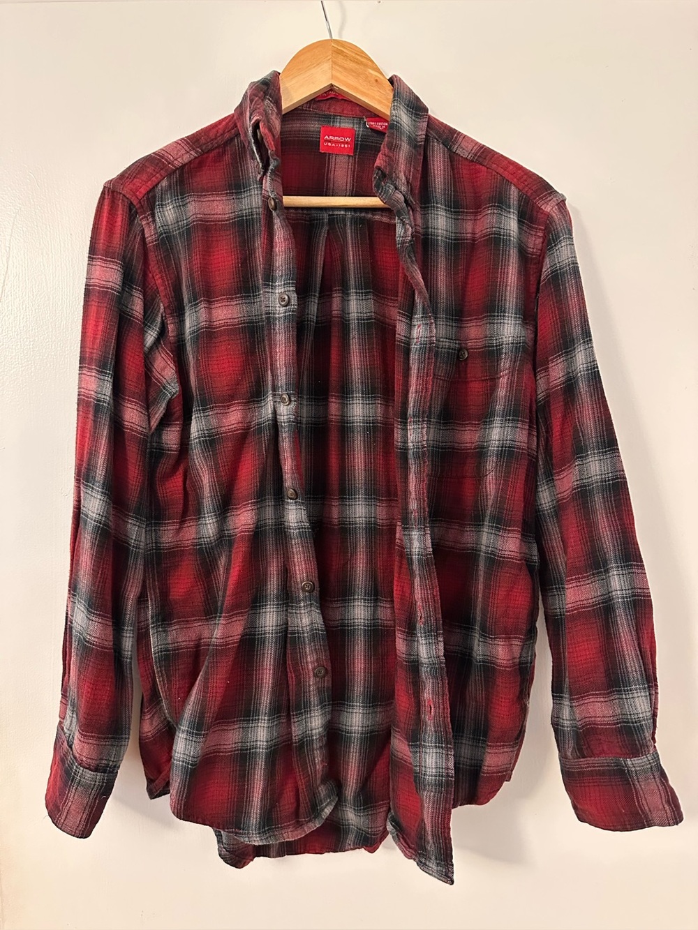 Arrow Red and Black Plaid Flannel